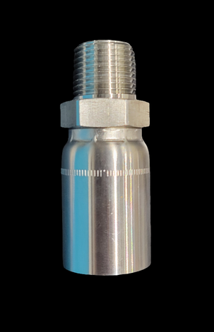 1/2" NPT x 5/8" Softwash Hose Crimp Solid Stainless Steel 1/2" NPT x 5/8" Softwash Hose Crimp Solid Stainless Steel