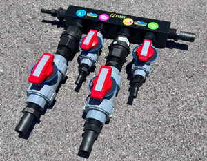 Manatee Mixing System w/ EZ BLEND Block Mount - 1" 4-Way Manatee Mixing System w/ EZ BLEND Block Mount - 1" 4-Way