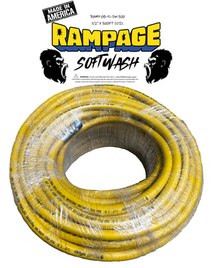 Rampage 1/2" Yellow 300ft Softwash Hose Rampage 1/2" Yellow 300ft Softwash Hose