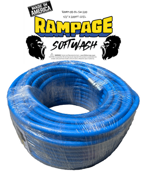 Rampage 1/2" Blue 200ft Softwash Hose Rampage 1/2" Blue 200ft Softwash Hose
