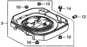 Honda GX630 690 Lower Air Cleaner Housing Honda GX630 690 Lower Air Cleaner Housing
