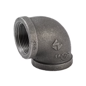 1 1/4" 90 Degree Black Mal Elbow 1 1/4" 90 Degree Black Mal Elbow