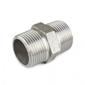 1" 304 SS Hex Nipple 1" 304 SS Hex Nipple