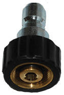 22mm SCREW COUPLER X 3/8 QC PLUG ADAPTER