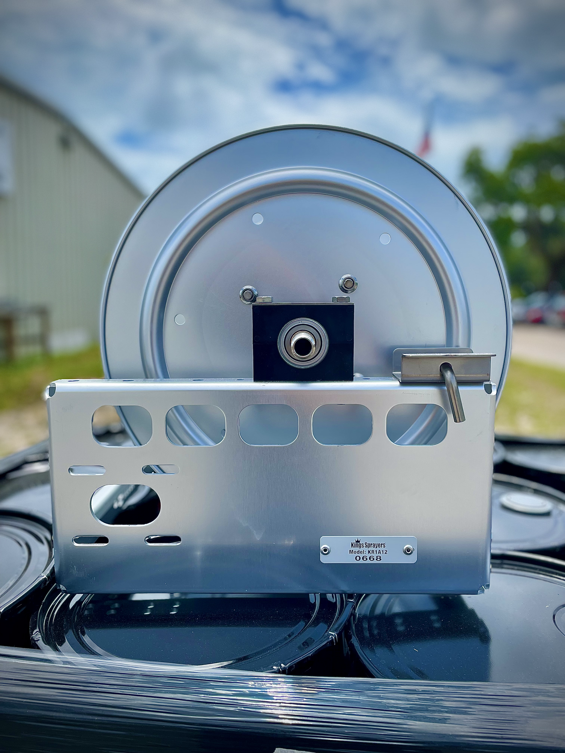 Kings Hose Reel 12in Aluminum Manual Hose Reel