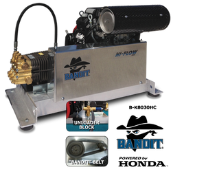 B-K8035HC Bandit 8 gpm at 3500 psi Honda GX690 With Comet Pump B-K8035HC Bandit 8 gpm at 3500 psi Honda GX690 With Comet Pump