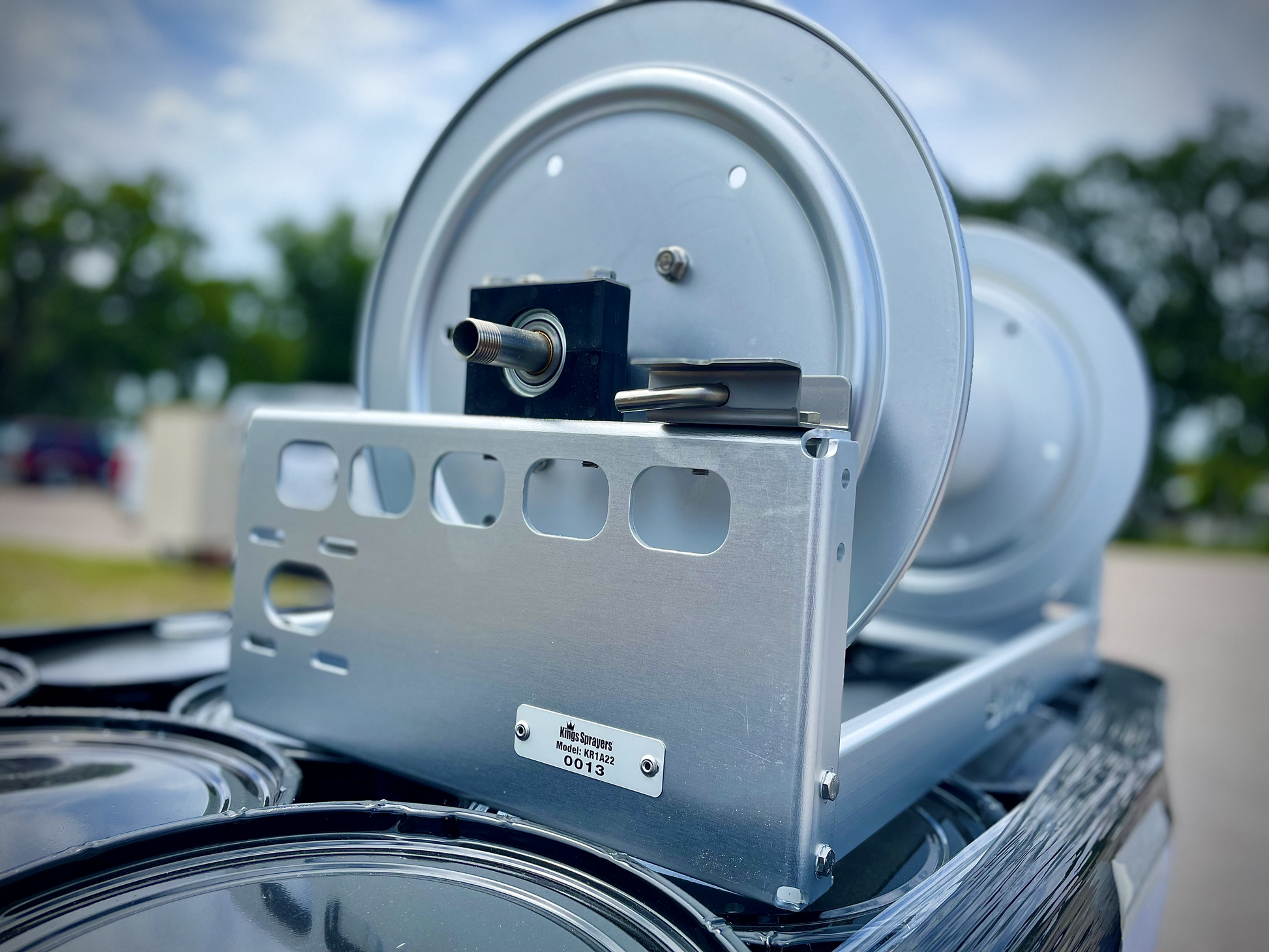 Kings Hose Reel 22in Aluminum Manual Hose Reel