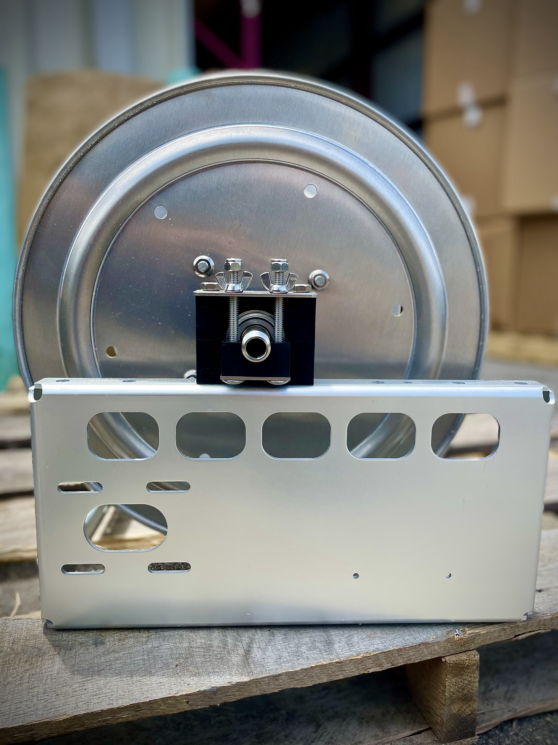 Kings Hose Reel 12in Aluminum Manual Hose Reel