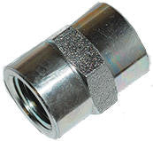 STEEL HEX COUPLER 1/2 FPT, 5000 PSI STEEL HEX COUPLER 1/2 FPT, 5000 PSI