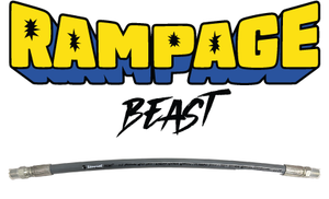 RAMPAGE BEAST Smooth Gray 1/2" Double Wire 6200 PSI Whip hoses RAMPAGE BEAST Smooth Gray 1/2" Double Wire 6200 PSI Whip hoses