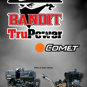 P-S4040TPC 4GPM at 4000PSI Bandit TruPower Phantom Silver Edition P-S4040TPC 4GPM at 4000PSI Bandit TruPower Phantom Silver Edition