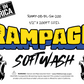 Rampage 1/2" Blue 200' softwash hose with crimped ends