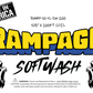 Rampage 5/8" Yellow 200' softwash hose with crimped ends