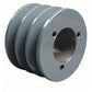 Pulley and Bushing Drive Kit 3 Groove 1450RPM for 1" Engine Shaft and 24mm Pump Shaft