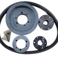 Pulley and Bushing Drive Kit 4 Groove 1750RPM for 1-1/8" Engine Shaft and 24mm Pump Shaft