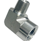 3/8" MPT x 1/2" FPT 90° Steel Street Elbow