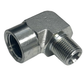 3/8" MPT x 1/2" FPT 90° Steel Street Elbow
