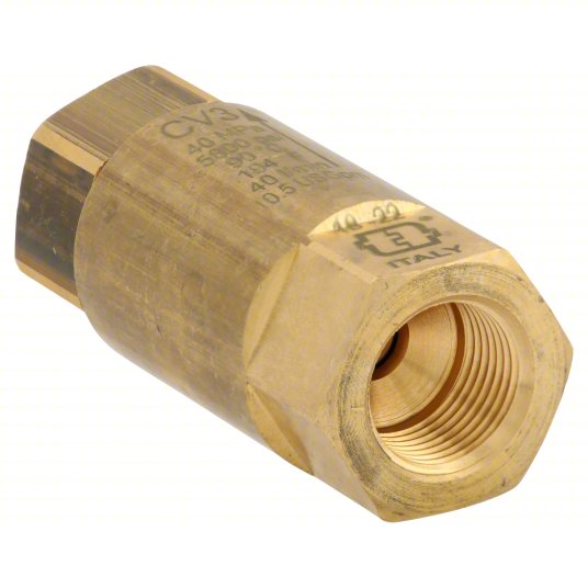 3/8" check valve 5800psi 6.6 gpm max Brass