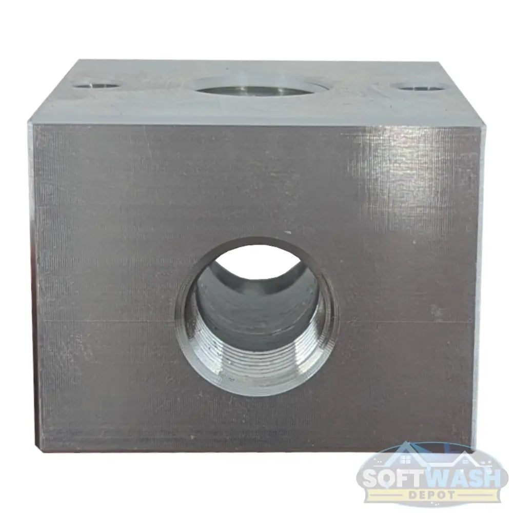 3/8" 3-Way Aluminum Unloader/Bypass Block