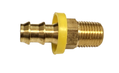 PUSH ON HOSE BARB 1/4 HOSE X 1/4 MPT