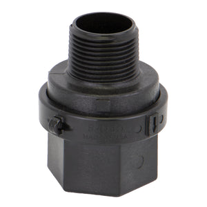 1" MNPT x 1" FNPT Banjo® Black Fiberglass-Reinforced Polypropylene Check Valve with EPDM Seal