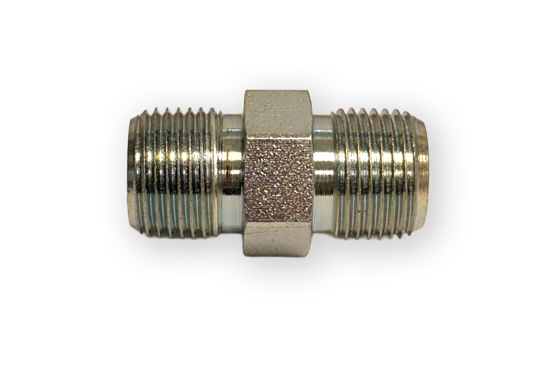STEEL HEX NIPPLE 3/8 MPT, 5000 PSI
