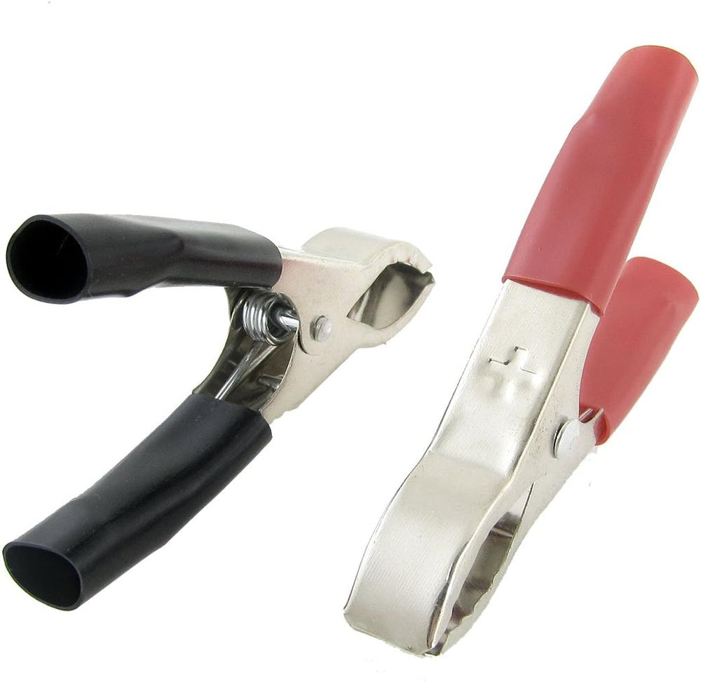 2 80MM 30Amp Battery Clips Red and Black