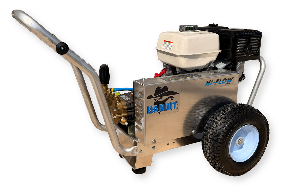 B-5530HC Bandit 5.5GPM at 3000PSI Honda GX390 With Comet Pump Belt Drive Cart