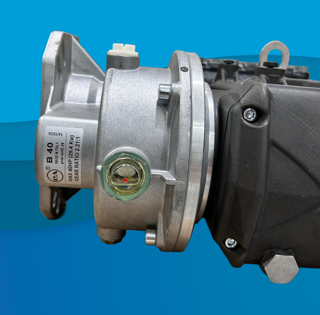 General Pump 17GPM EV22A Pump & PA B40 Gearbox Assembly