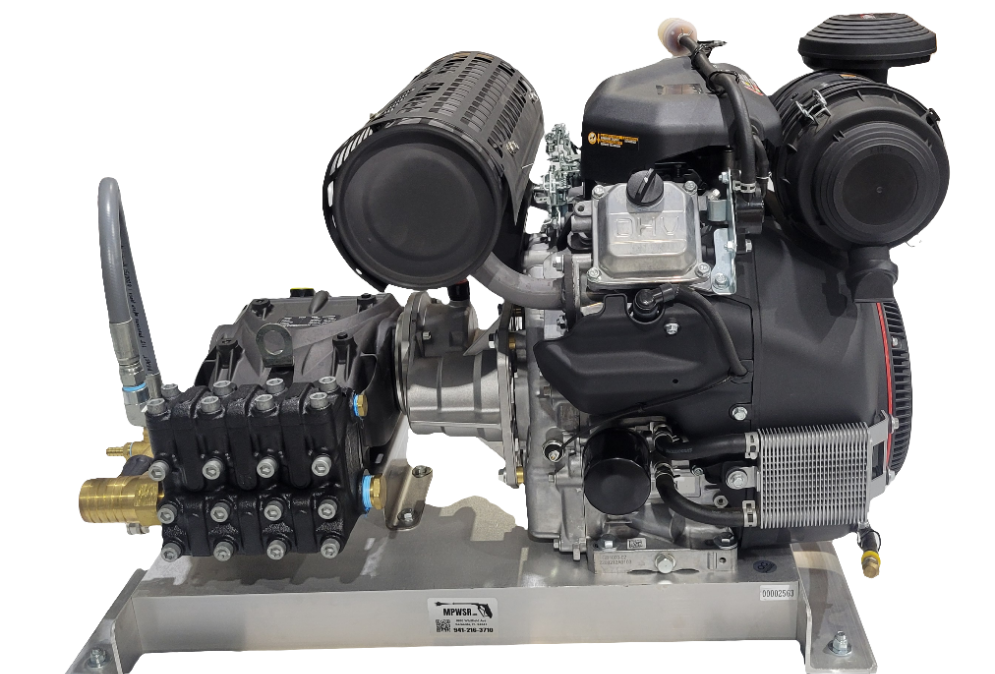 Manatee Gear Drive 17GPM @ 3000PSI w/ CRX1000 & GP EV22A Pump (Blocked Pulsar)