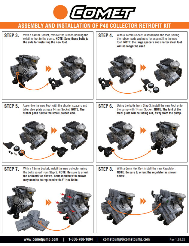 NEW STYLE P40 COLLECTOR RETROFIT KIT FOR GAS ENGINES