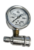 6,000psi In-Line Pressure Gauge
