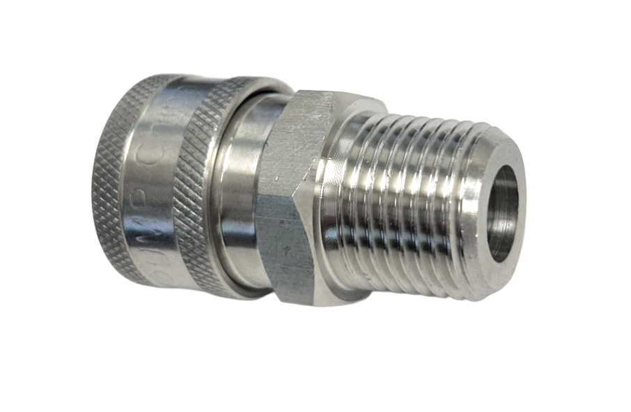 GP SS 3/8" Quick Connect Socket with 1/2" MNPT  threads