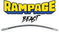 RAMPAGE BEAST Smooth Gray 3/8" Double Wire 7300 PSI Whip hose