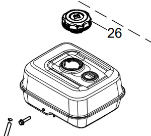 CRX Replacement Fuel Tank Assembly 163cc 208cc 225cc Engines