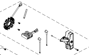 CRX 225cc Electric Start Alternator Kit, Key Box, Stater, and Rectifier