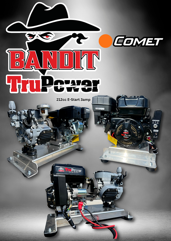 Comet P-40 Softwash System with Electric Start Bandit TruPower Engine 212cc