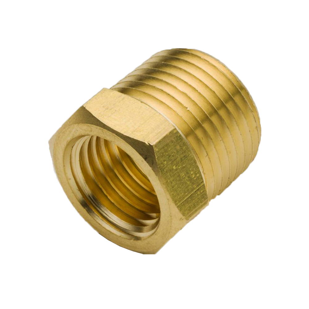 3/4 mpt x 1/2 fpt brass hex bushing