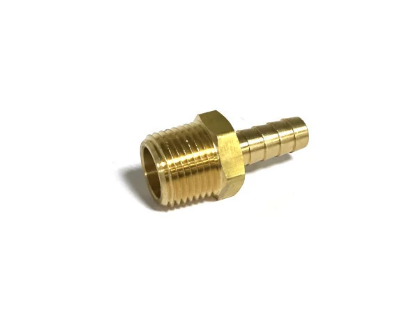 3/8 Barb x 1/2MPT Brass Fitting