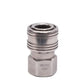 PRIMA by Veloci 1/4" FPT Stainless Steel Coupler, Made in the USA
