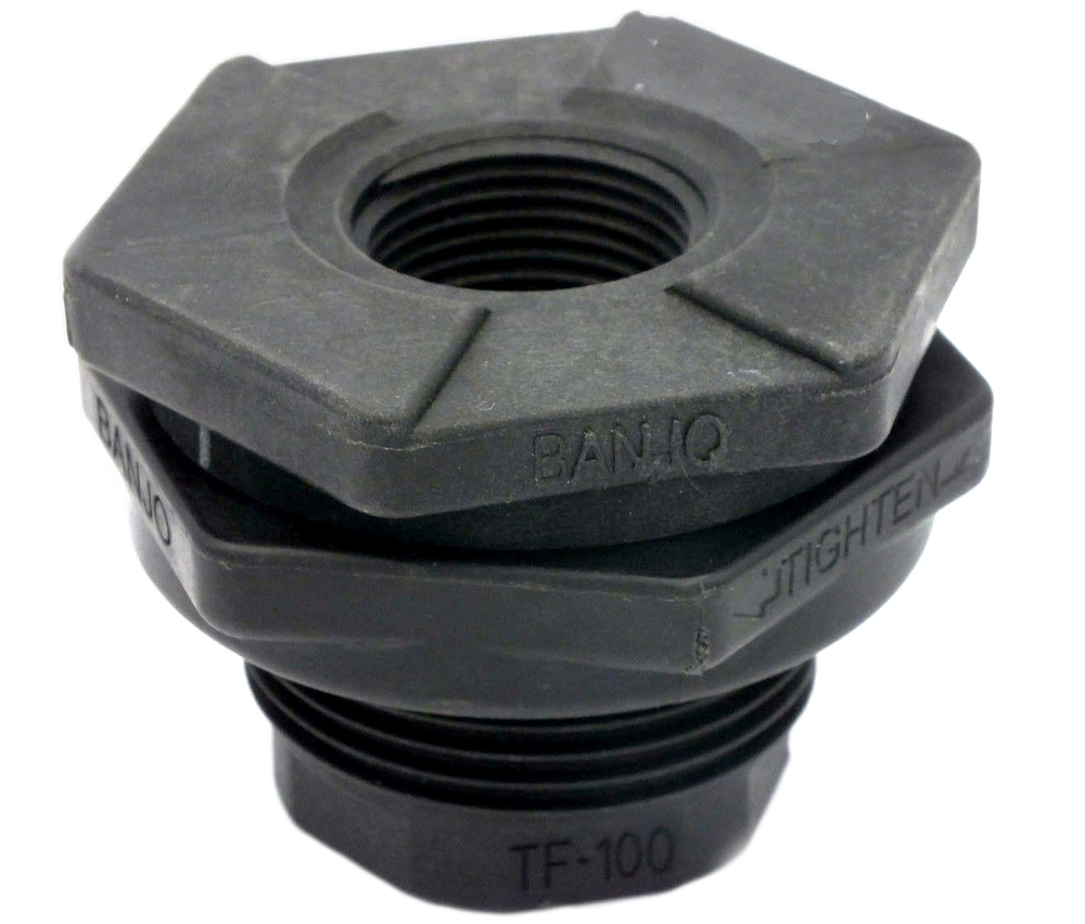 1" Banjo Poly Bulkhead Fitting *1 *2 *6