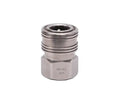 PRIMA by Veloci 3/8" FPT Stainless Steel Coupler Made in the USA