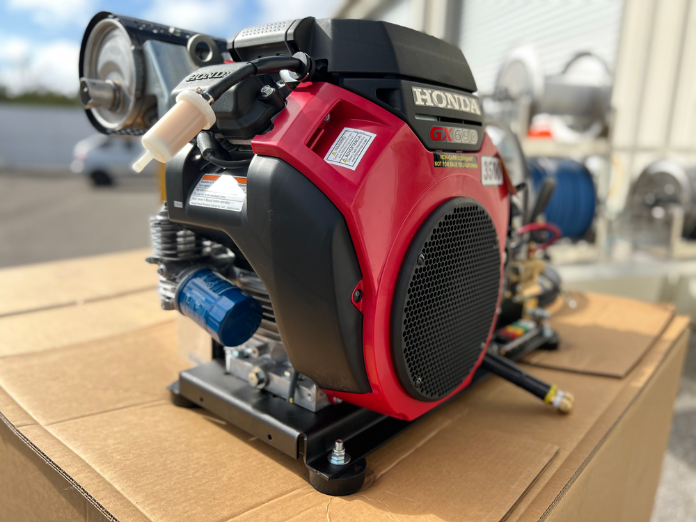 Pressure Pro 8gpm at 3500psi with General Pump, VRT-3, and OEM Honda Muffler