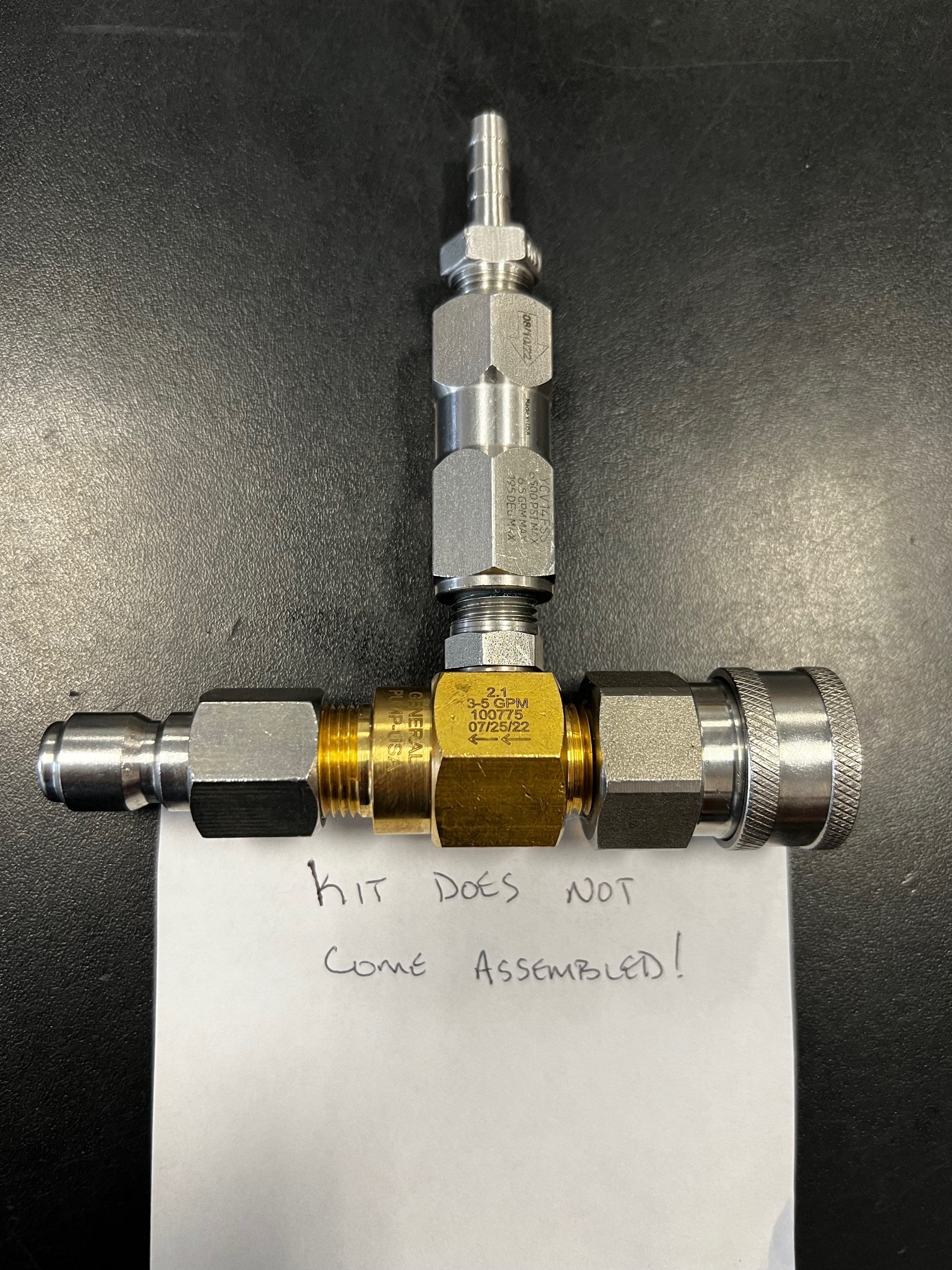 5-8gpm General Pump Chemical Injector with Check Valve For Downstream KIT