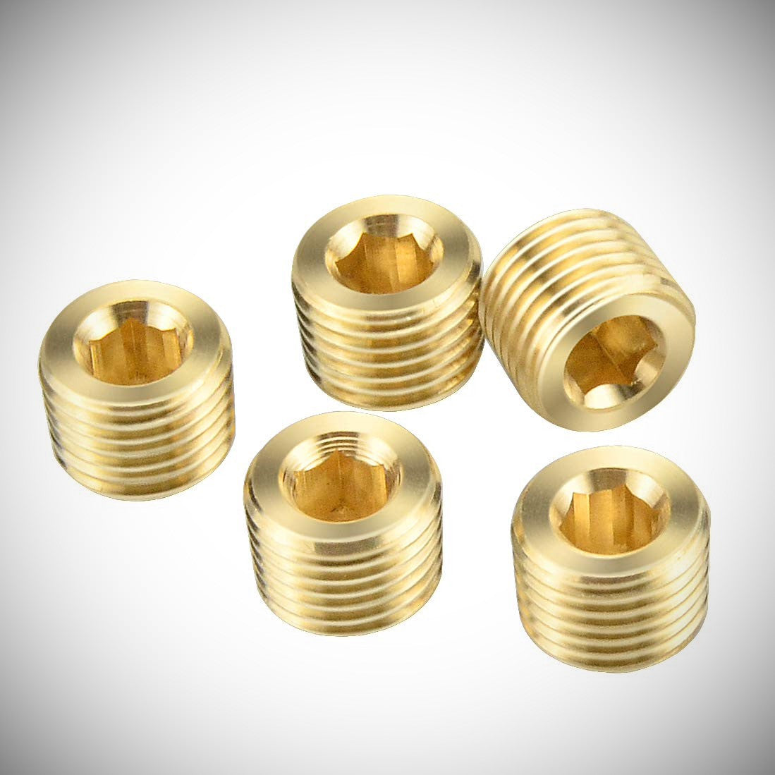 BRASS ALLEN HEAD PLUG 1/4