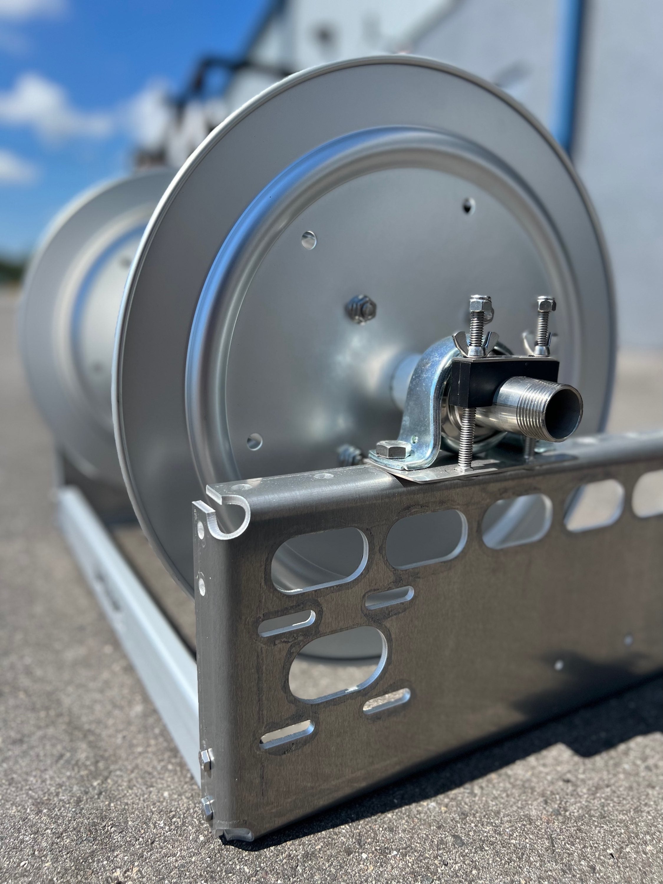 Kings 18" Manual Reel with 1" Stainless Steel Manifold