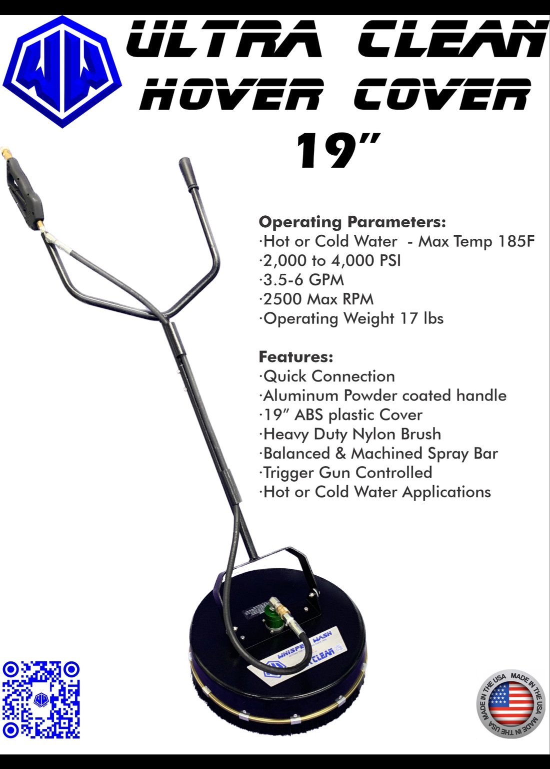 Whisper Wash Ultra Clean 19" WW-UC6019HC