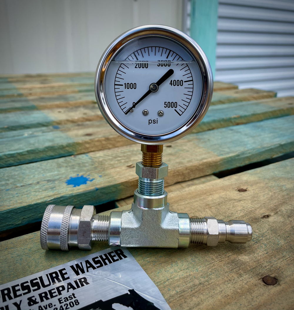 5,000psi In-Line Pressure Gauge