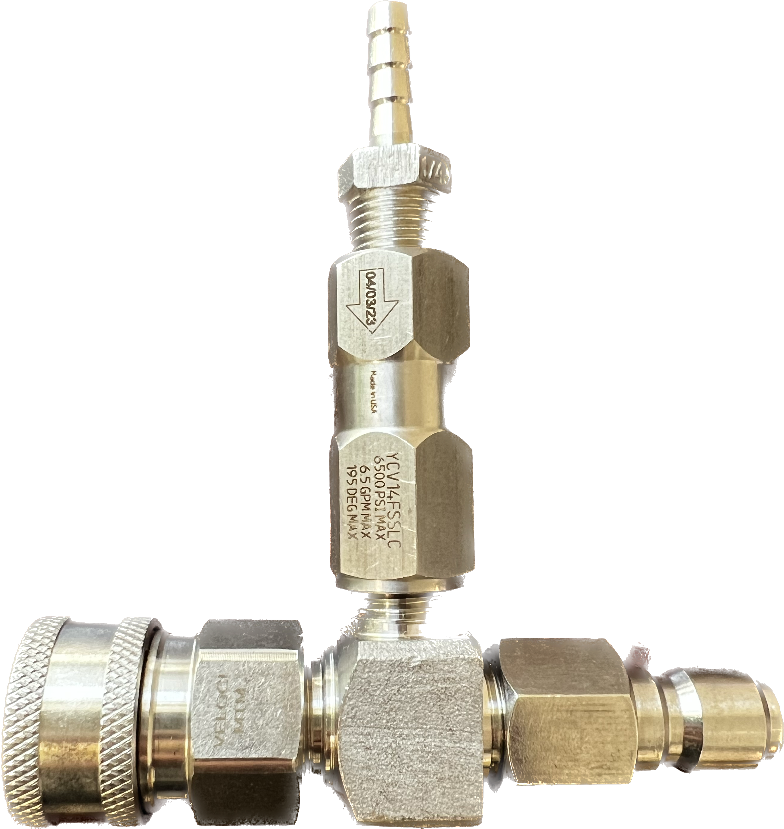 5-8GPM General Pump Forged Stainless Steel Injector with Check Valve