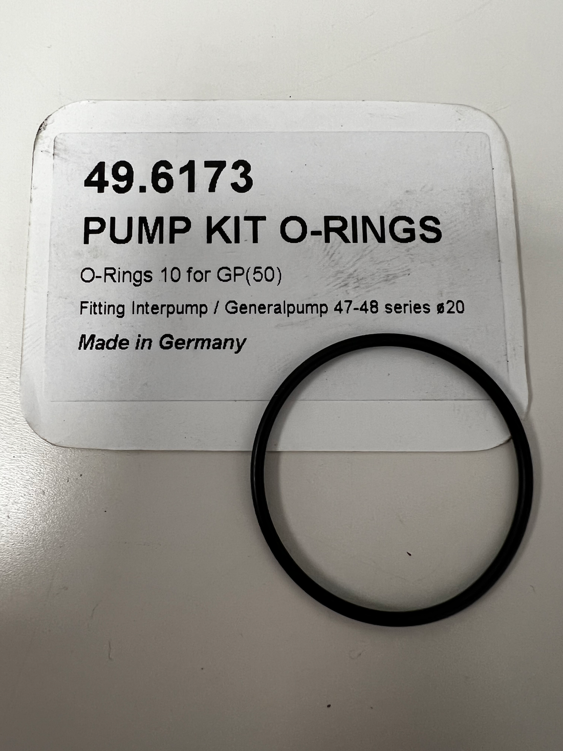 Pump Kit O-Rings 10-50 For GP 47-48 Series